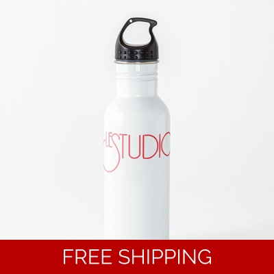 Water Bottle Red Logo